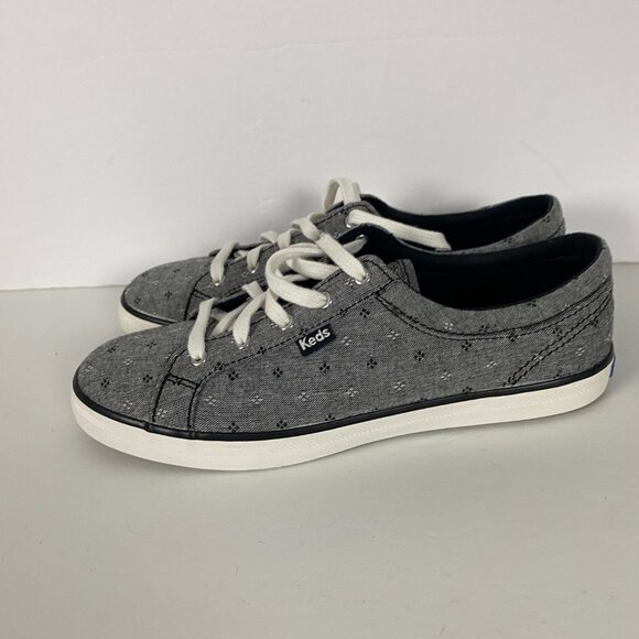 NWT Womens Keds Maven Chambray Diamond Shoes Sneakers Size 7.5 Black/Gray/White - Picture 7 of 13